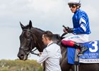 Rebel's Romance wins the 2025 Joe Hirsch Turf Classic Stakes at Aqueduct Racetrack