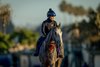 Bottle of Rouge prepares for the Breeders’ Cup Juvenile Fillies at Del Mar Racetrack in Del Mar, CA on October 28, 2025. Photo By: Alex Evers