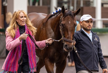 Thorpedo Anna parades at Churchill Downs