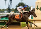 Incredibolt, a 2yo colt by Bolt d'Oro, wins the GIII Street Sense S. at Churchill Downs on 10/26/2025 to earn 10 points towards the Kentucky Derby. He was ridden by jockey Jaime Torres for trainer Riley Mott, and owner Pin Oak Stud LLC.