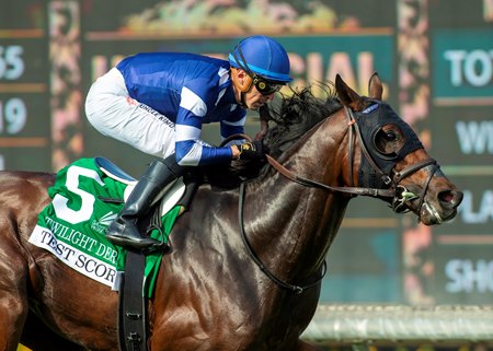 Test Score wins the Twilight Derby at Santa Anita Park