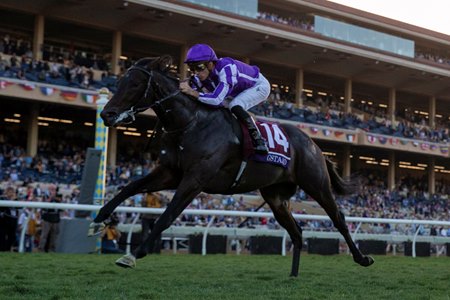 Gstaad wins the Breeders' Cup Juvenile Turf at Del Mar