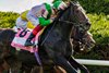 Khaadem wins the 2025 Woodford Stakes at Keeneland
