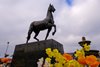 Breeders' Cup ecorche statue at Del Mar with Breeders’ Cup contenders at Del Mar Thoroughbred Club in Del Mar, CA,  on Oct. 26, 2025.