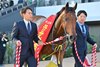 Regaleira wins the 2025 Queen Elizabeth II Cup at Kyoto Racecourse