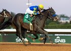 Imagination and Flavien Prat win the G2 Riyadh Dirt Sprint, 2/14/26, King Abdulaziz Racecourse, Riyadh, Saudi Arabia, Mathea Kelley-JCSA
