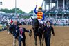 T O Elvis with jockey Ryusei Sakai wins the Churchill Downs at Churchill Downs in Louisville, Ky., on May 2, 2026.