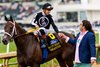 R Disaster with jockey Tyler Gaffalione wins the Derby City Distaff at Churchill Downs in Louisville, Ky., on May 2, 2026.