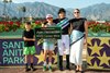 Jockey Juan Hernandez joins the ‘3,000’ club after victory aboard Syntax in the last race Sunday, May 24, 2025 at Santa Anita Park, Arcadia, CA. Syntax is trained by Librado Barocio and owned by Mia Familia Racing Stable.
Benoit Photo