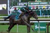 Golden Tempo with Jose Ortiz wins the Belmont S. Presented by NYRA Bets (G1) at Saratoga in Saratoga Springs, N.Y., on June 6, 2026.