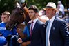 Charlie Appleby with Inner City Blues (William Buick) after the July Stakes
Newmarket 9.7.26 Pic: Edward Whitaker