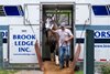Ted Noffey arrives Oklahoma Training at the Saratoga Race Course Sunday Aug.2, 2026 in Saratoga Springs, N.Y. Photo by Skip Dickstein