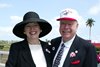 Owners Marie & Aaron Jones at Gulfstream Park in Hallandale Beach, Florida