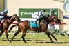 Irish-bred Sorrento Sky and jockey Umberto Rispoli, right, win the Grade II $200,000 Green Flash Handicap Saturday, August 22, 2026 at Del Mar Thoroughbred Club, Del Mar, CA.
Benoit Photo