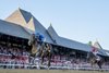 Sovereignty with jockey Junior Alvarado aboard leads to the win in the 99th running of The Whitney with Nitrogen with John Velazquez second at the Saratoga Race Course Saturday Aug.6, 2026 in Saratoga Springs, N.Y.
