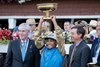 Leading Change wins the 2026 Travers Stakes at Saratoga Race Course