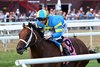 Wood Island wins the 2026 Skidmore Stakes at Saratoga Race Course