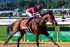 Forever Young with Ryusei Sakai wins the Jockey Club Gold Cup (G1) at Belmont Park in Elmont, New York., on Sept. 18, 2026.