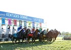 Stellify wins the 2026 Kentucky Downs Ladies Marathon Invitational Stakes at Kentucky Downs