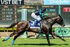 Kretz Racing's Cabo Spirit and jockey Mike Smith win the Grade II $200,000 City of Hope Mile Saturday September 26, 2026 at Santa Anita Park in Arcadia, CA. The 7-year-old gelded son of Pioneerof the Nile is trained by George Papaprodromou.
Benoit Photo