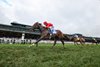 Tam Tam (Medaglia d"Oro) wins the Queen Elizabeth II stakes (G1) at Keeneland on 10.10.26. Junior Alvarado up, PA Bauer trainer, Rigney Racing, LLC (Richard Rigney)owner.