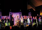Merry Melodies: Jockeys hit the stage during a karaoke competition April 17 at Keeneland to benefit the Permanently Disabled Jockeys Fund.