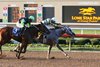 Fleet Grey sails home to win the TTA Sales Futurity at Lone Star Park.