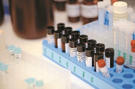 Laboratory and equine drug testing materials