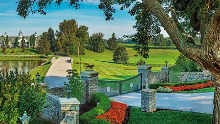 The main entrance at WinStar Farm