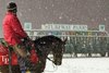 2017 Turfway Park Snow Scene