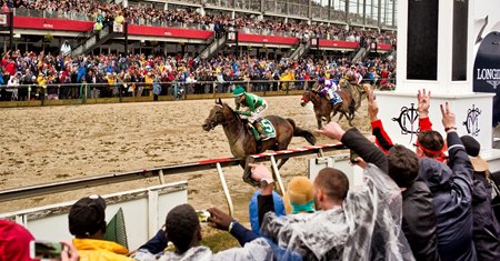Exaggerator with Kent Desormeaux wins the Preakness Stakes (G1) Preakness week at Pimlico in Baltimore, Md.