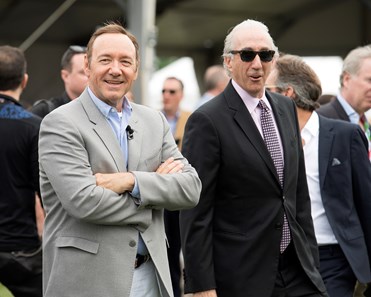l-r, actor Kevin Spacey (Riders Up) and Gary Barber, owner of Multiplier.
Cloud Computing with Javier Castellano up wins the Preakness Stakes (gr. I) for Klaravich Stables and William Lawrence, and trainer Chad Brown.
May 20, 2017 Baltimore in Pimlico, Maryland. 
