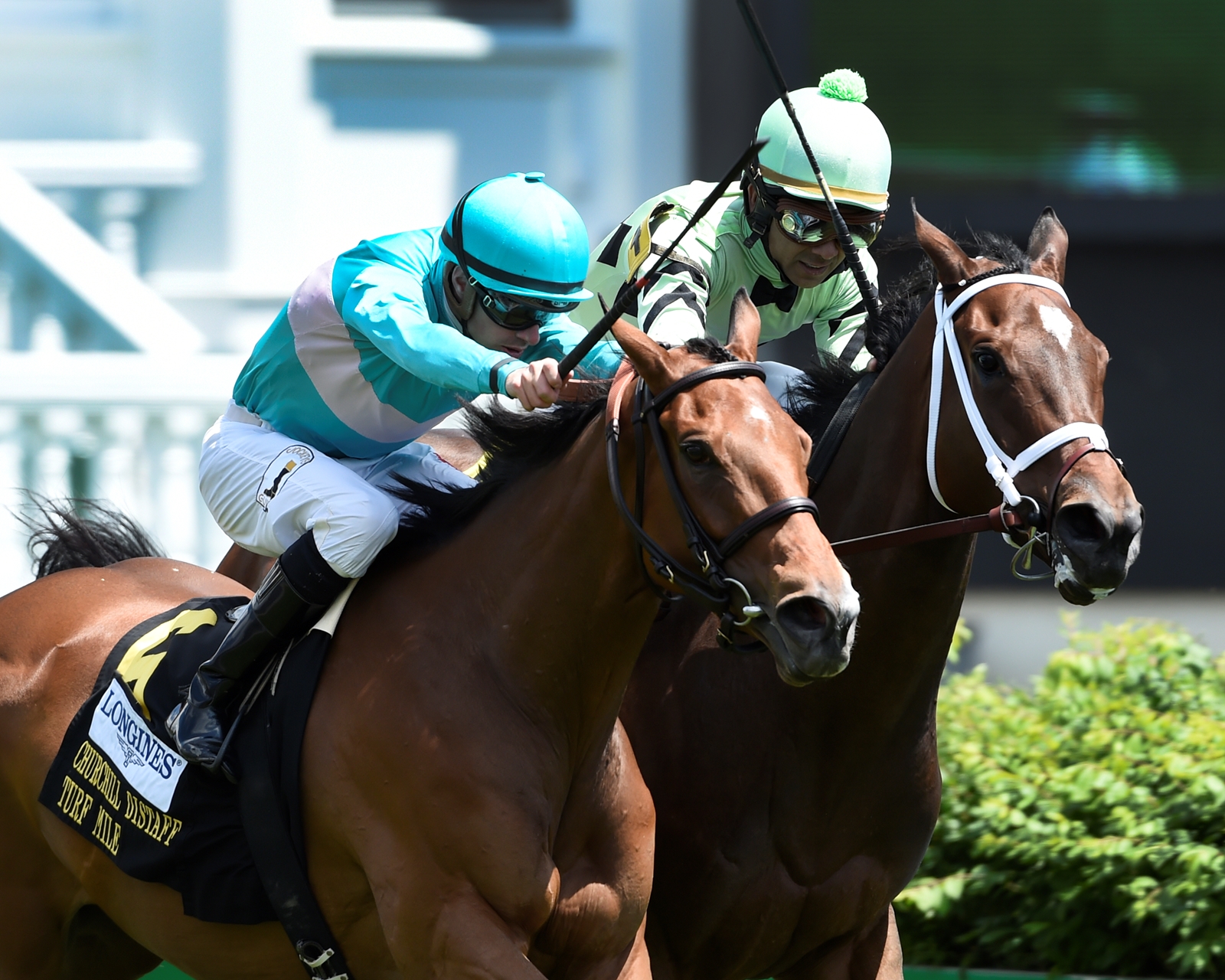 Roca Rojo Wins Churchill Distaff Turf Mile by a Nose BloodHorse