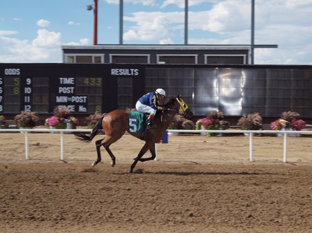 Radiant Rockstar wins the 2017 Sweetwater Downs Thoroughbred Derby