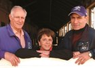 From left, Paul, Jane, and Rich Schosberg                    