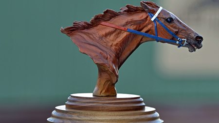 The Secretariat Vox Populi Award trophy