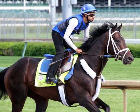 Enticed trains in 2018 at Churchill Downs