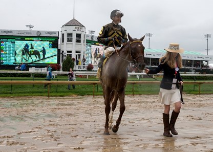 Funny Duck And Brian J Hernandez Jr Winning The Pat Day Mile At Funny Duck And Brian J Hernandez Jr Winning The Pat Day Mile At