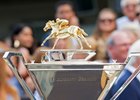 Justify parades at Churchill Downs  Jan. 16, 2016 in Louisville, Kentucky. 