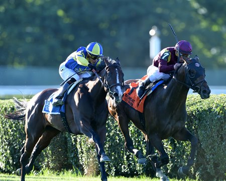 Catholic Boy Stymies Analyze It Again in Belmont Derby - BloodHorse