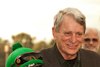 Owner John Harris, right, has a hug for jockey Martin Garcia, left, after John Scott&#39;s victory in the $100,000 Crystal Water Stakes, Saturday, January 26, 2013 at Santa Anita Park, Arcadia CA.