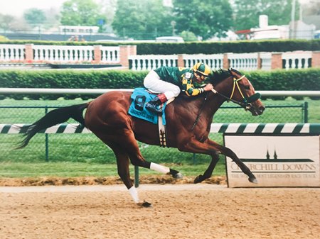 Star of Goshen wins the 1997 La Troienne Stakes by 11 lengths at Churchill Downs