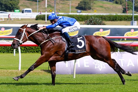 Winx wins the 2019 Apollo Stakes at Randwick Racecourse