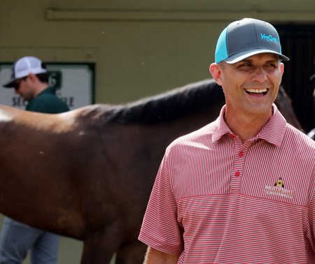 Terry Finley at the Ocala Breeders' Sales March Sale of 2-Year-Olds in Training
