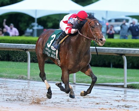 Omaha Beach Fends Off Improbable In Arkansas Derby Bloodhorse