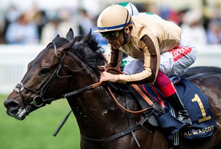 A’Ali wins the 2019 Norfolk Stakes at Ascot Racecourse