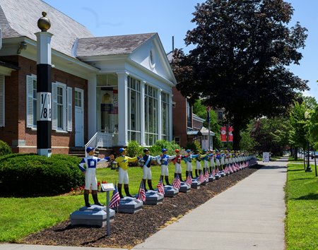 Exterior view of the National Museum of Racing and Hall of Fame in Saratoga Springs, N.Y.