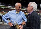 L-R, Sonny Taylor with NYRA and Doc Severinson. 