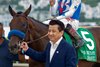 Owner Charles Chu guides Bast to the winner&#39;s circle after their victory in the Grade I, $300,000 Del Mar Debutante, Saturday, August 31, 2019 at Del Mar Thoroughbred Club, Del Mar CA.
&#169; BENOIT PHOTO