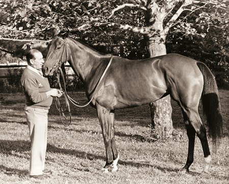 Blitey in 1979 with trainer Angel Penna